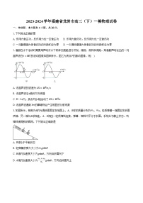 2023-2024学年福建省龙岩市高三（下）一模物理试卷（含解析）