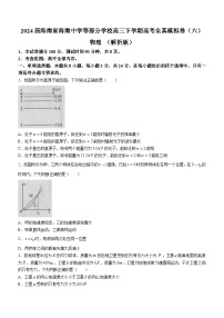 2024届海南省海南中学等部分学校高三下学期高考全真模拟卷（六） 物理 （解析版）