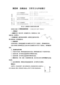 高中物理一轮复习材料 知识点 第四章：曲线运动 万有引力与宇宙航行