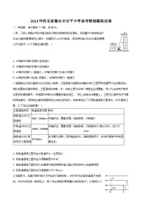 2024年河北省衡水市安平中学高考物理模拟试卷（含解析）