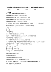 山东省泰安第一中学2023-2024学年高二上学期期末模拟物理试卷(含答案)