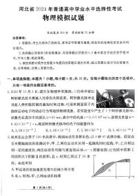 2024河北省高三下学期普通高中学业水平选择性考试模拟试题（四）物理PDF版含解析