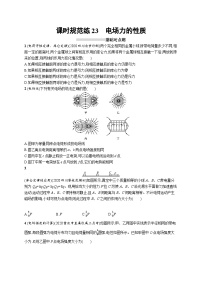 2025届高考物理一轮复习专项练习课时规范练23电场力的性质（Word版附解析）