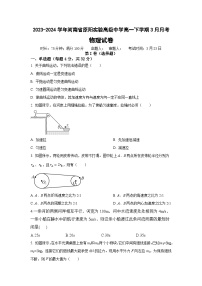 河南省新乡市原阳县实验高级中学2023-2024学年高一下学期3月月考物理试题