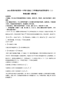 2024届贵州省贵阳一中等六校高三下学期高考实用性联考（三）物理试题（解析版）