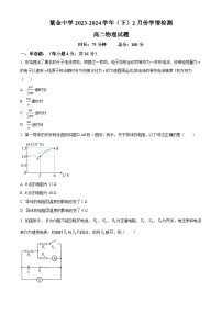 福建省龙岩市上杭县紫金中学2023-2024学年高二下学期2月学情检测物理试题（原卷版+解析版）