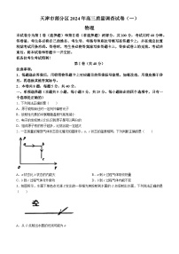 天津市部分区2023-2024学年高三下学期一模物理试题