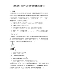 （冲刺高考）2024年山东省高考物理模拟试题（二）