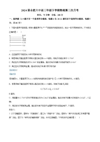 安徽省合肥市第六中学2023-2024学年高三下学期月考（三）物理试卷（Word版附解析）