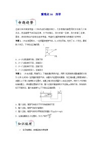 高考物理【热点重点难点】专练(全国通用)重难点16热学(原卷版+解析)