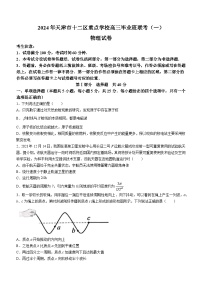 2024天津市十二区县重点校高三下学期第一次模拟考试物理含答案