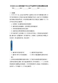 河北省2024届普通高中学业水平选择性考试物理模拟试题（含解析）