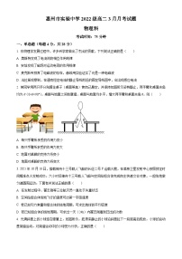 广东省惠州市实验中学2023-2024学年高二下学期3月月考物理试题（原卷版+解析版）