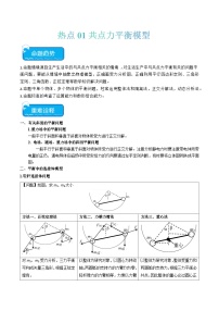 2024年高考物理【热点·重点·难点】热点02 平衡中的斜面、连接体模型-专练（新高考专用）解析版原卷版