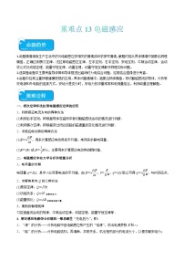 2024年高考物理【热点·重点·难点】重难点13 电磁感应-专练（新高考专用）解析版原卷版