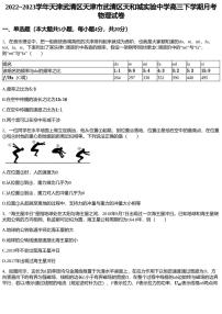 2022~2023学年天津武清区天津市武清区天和城实验中学高三下学期月考物理试卷