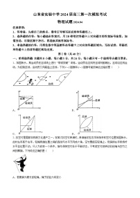 2024届山东省实验中学高三下学期一模考试物理试题