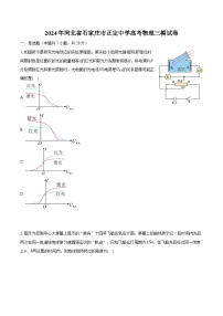 2024年河北省石家庄市正定中学高考物理三模试卷(含解析）