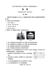 2024届北京市朝阳区高三下学期一模物理试卷
