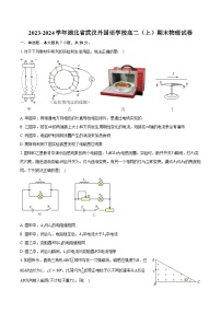 2023-2024学年湖北省武汉外国语学校高二（上）期末物理试卷（含解析）