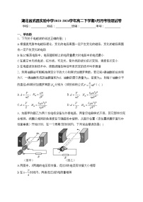 湖北省武昌实验中学2023-2024学年高二下学期3月月考物理试卷(含答案)