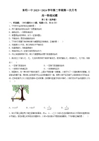 山东省菏泽市东明县第一中学2023-2024学年高一下学期4月月考物理试题