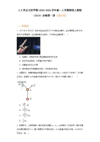 人教版 (2019)必修 第一册5 共点力的平衡综合训练题