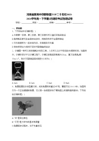 河南省新高中创新联盟TOP二十名校2023-2024学年高一下学期2月调研考试物理试卷(含答案)