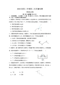 四川省眉山市仁寿县2023-2024学年高一下学期4月期中联考物理试卷（Word版附答案）