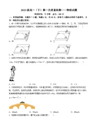 四川省眉山市仁寿县2023-2024学年高一下学期4月期中联考物理试题