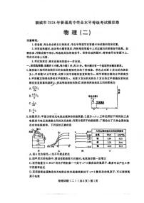 2024年山东省聊城市高三下学期二模考试 物理试题