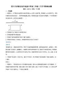 四川省成都市天府新区实外高级中学2023-2024学年高二下学期3月月考物理试题（Word版附解析）