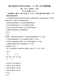 重庆市杨家坪中学2023-2024学年高二下学期第一次月考物理试题（Word版附解析）