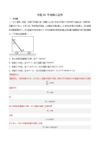 专题08 牛顿第二定律- 十年（2014-2023）高考物理真题分项汇编（全国通用）