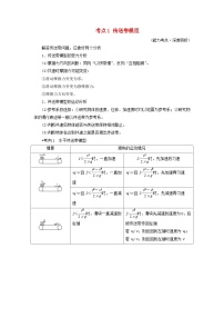 2025高考物理一轮考点突破训练第3章运动和力的关系专题强化4传送带模型和“滑块_木板”模型考点1传送带模型