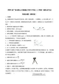 2024届广东省佛山市顺德区华侨中学高三上学期一模热身考试物理试题（解析版）