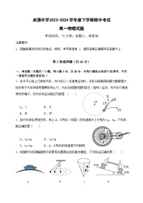 河北省衡水市武强中学2023-2024学年高一下学期期中考试物理试卷（Word版附解析）