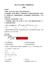 2024届海南省海口市高三下学期一模物理试题（原卷版+解析版）