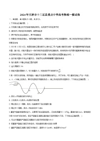 2024年天津市十二区县重点中学高考物理一模试卷(含详细答案解析)