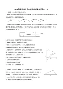2024年陕西省宝鸡市高考物理模拟试卷（二）(含详细答案解析)