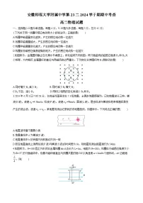2024安徽师大附中高二下学期4月期中考试物理含答案