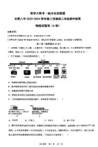 安徽省合肥市第八中学2023-2024学年高二下学期期中检测物理试卷（A卷）