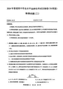 2024届湖北省T8联盟高三下学期压轴考试（二模）物理试题