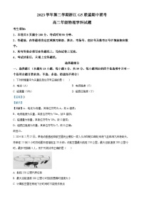 2024浙江省G5联盟高二下学期4月期中联考物理试题含解析