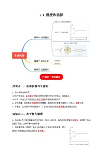 高中物理人教版 (2019)选择性必修 第三册第二章 气体、固体和液体1 温度和温标精品课时训练