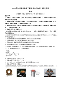 湖南省湖湘教育三新探索协作体2023-2024学年高二下学期期中联考物理试题