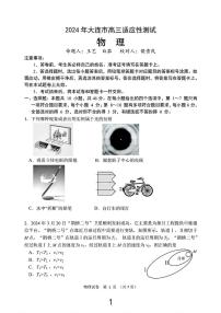 2024届辽宁省大连市高三下学期二模物理试题