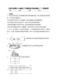 天津市河西区2024届高三下学期总复习质量调查（二）物理试卷(含答案)