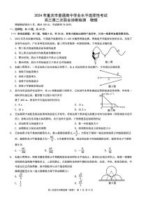 2024年普通高等学校招生全国统一考试高三第二次联合诊断检测（重庆康德二诊) 物理