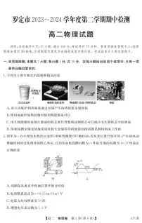 广东省云浮市罗定市2023-2024学年高二下学期期中考试物理试题